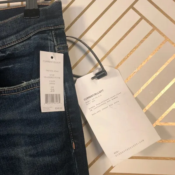 NWT Current/Elliott The Kick Jean in‎ Erwin Wash - Image 7