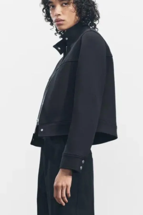 ZARA neoprene zip jacket - Image 2