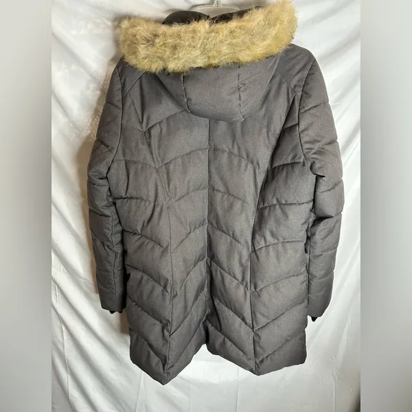 ZeroXposur Freya Faux-Fur Hood Quilted Walker Coat size Large - Image 3