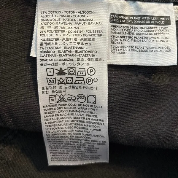 Levis 505 Straight Leg Jeans Mid Rise Black Size 29 8 - Image 4