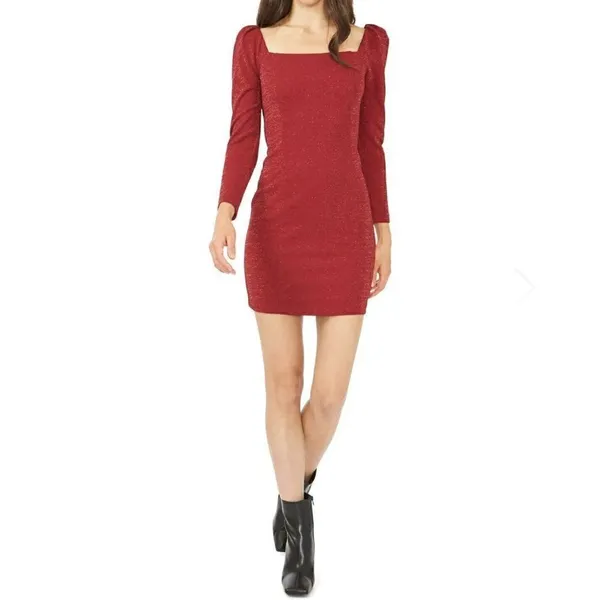 NEW 1. State RED Dress LARGE stretch cocktail party - Image 2