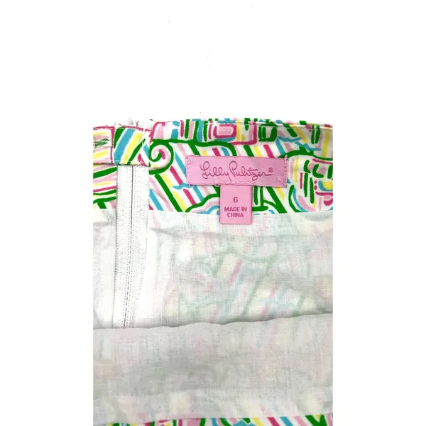 Lilly Pulitzer Guiding Light Print Mini Skirt Green - Image 2