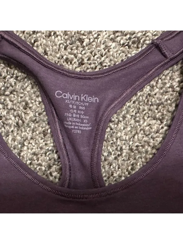 Calvin Klein Purple Bralette XS - Image 3