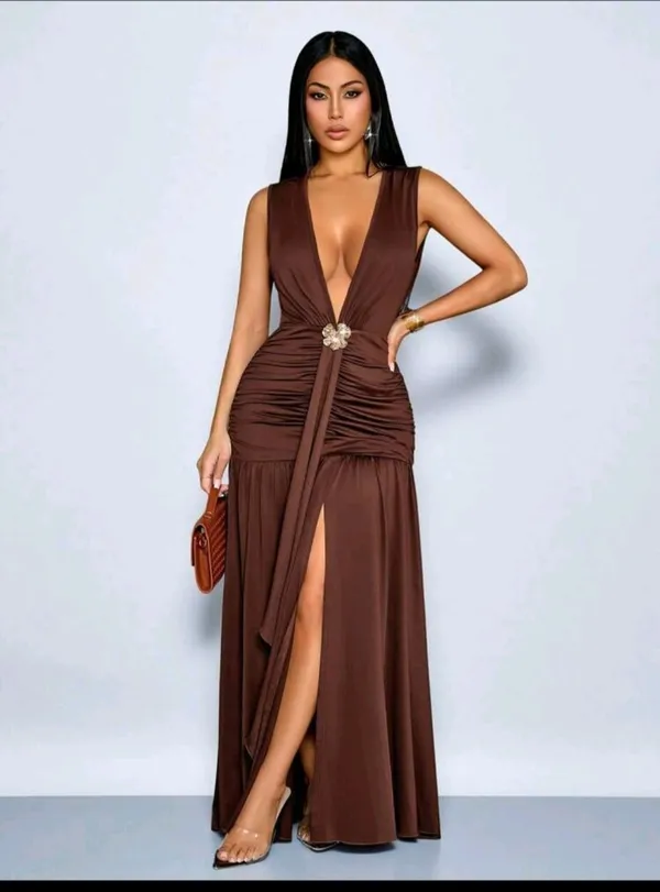 Women’s elegant bodycon maxi dress  - Image 5