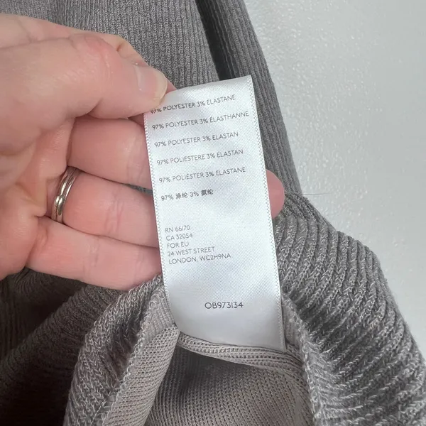 Urban Outfitter Women's Jax Inside Out‎ Oversized Sweater Grey Sz S - Image 7