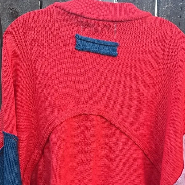 POL Red and Pink Colorblock Sweater - Image 8