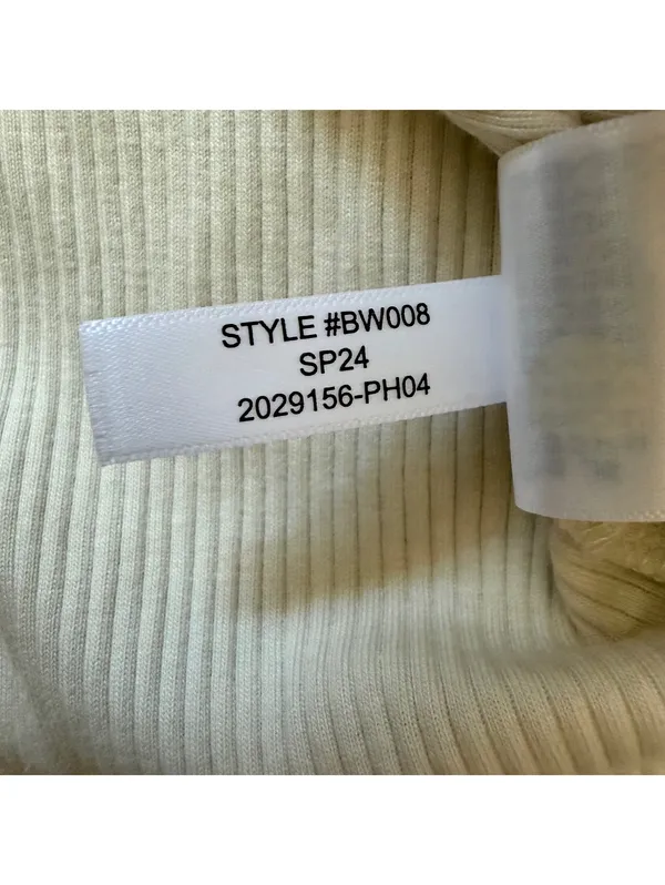 J.Crew Vintage Rib Henley T-Shirt Long-Sleeve Natural Cream Women's Size 2XL XXL - Image 7