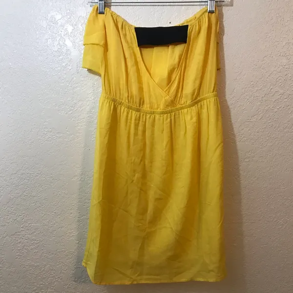 My Story yellow black dress SZ M - Image 3