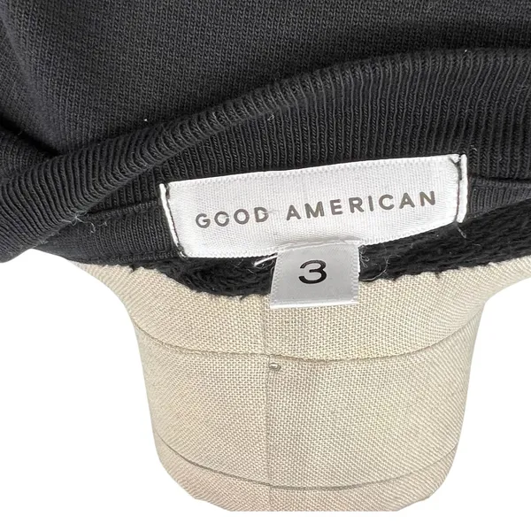 Good American Boyfriend Pullover Sweatshirt Leo Zodiac‎ Sign Black Size 3 Large - Image 13