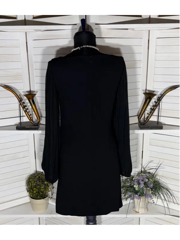 chiffon mini dress balloon sleeves cocktail wedding guest whimsigoth homecoming - Image 3