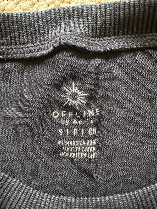 Aerie OFFLINE by Top Tank Black S - Image 3