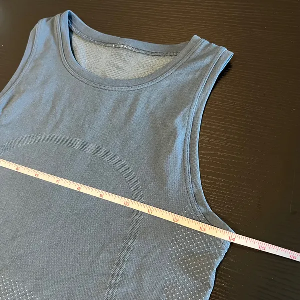 Lululemon Swiftly Tech‎ High-Neck Tank Top 2.0 Race Length Blue Slate Size 2 - Image 7