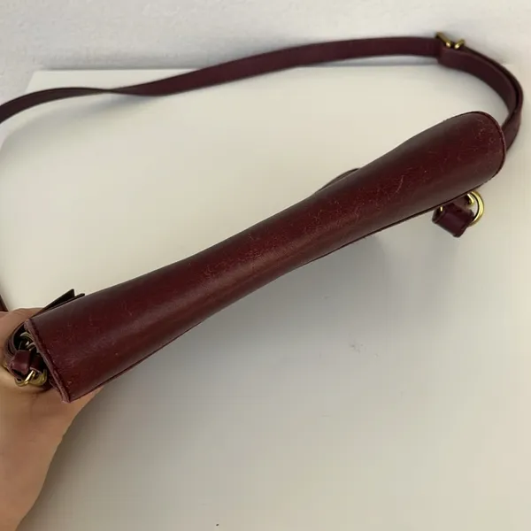Madewell The Flap Convertible Crossbody Bag in Dark Cabernet - Image 11