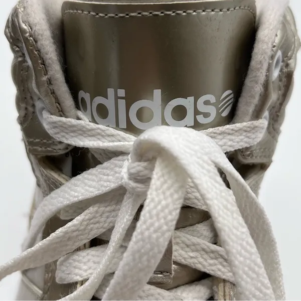 Adidas Neo Label Gold Metallic Leather Women’s High-Tops w/White Midsole-Sz 7.5 - Image 10