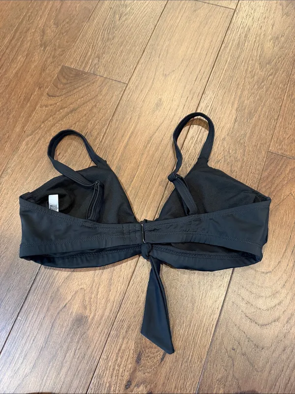 Swimsuits For All Black Tie-Front Bikini Set Size 4 - C16-062 - Image 7
