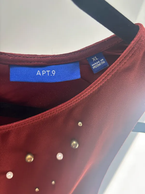 Apt. 9 Burnt Orange Embellished Midi Dress - Image 3