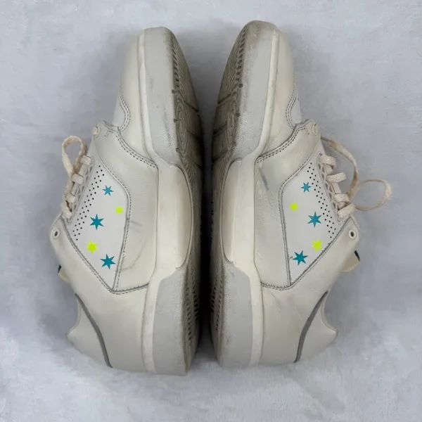 Adidas Rivalry Low Sneakers‎ Off White Cream Star Print Retro Leather Shoes 10 - Image 11