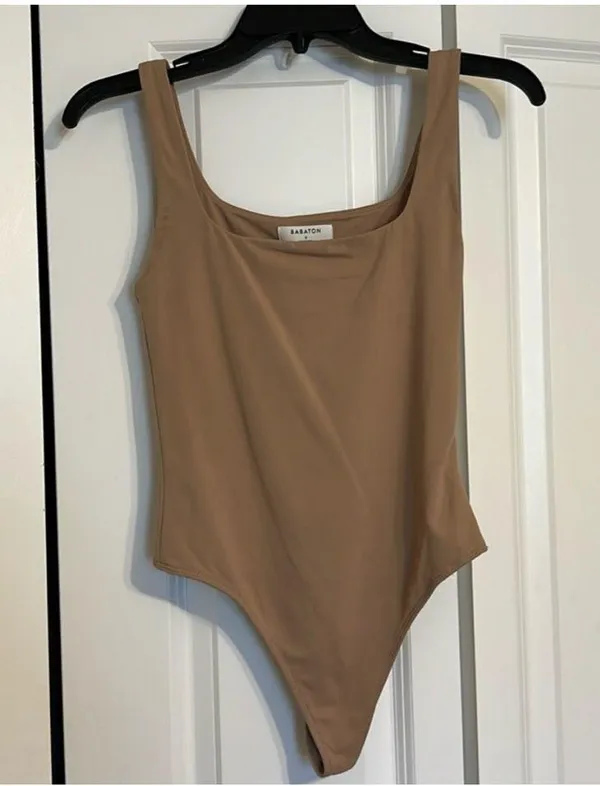 Aritzia Babaton Tan Bodysuit Contour - Image 2