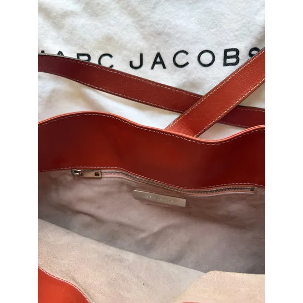 Marc Jacobs Collection Burnt Orange Leather Hobo Shoulder Bag Large - Image 6