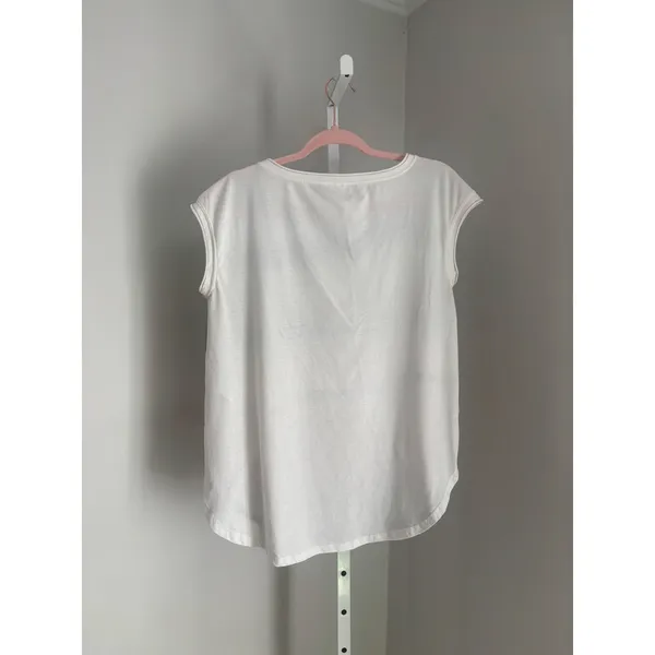 Anthropologie Tuscany Boatneck Tunic Top Women’s Size S Coastal Pastel Beachy - Image 4