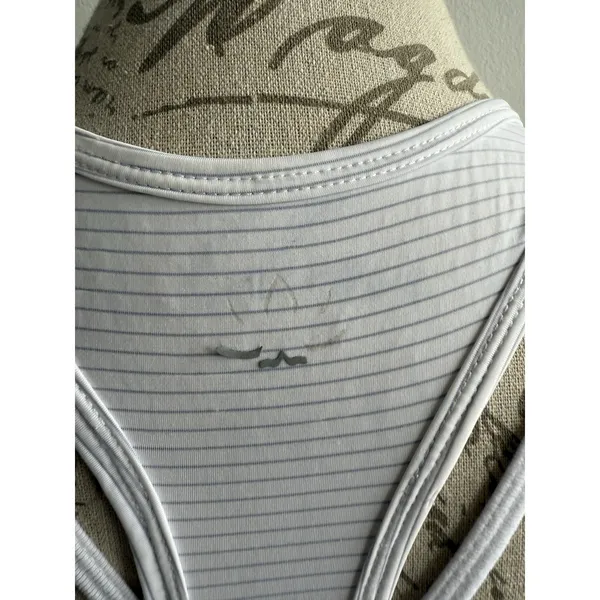 Beyond Yoga Women Liner Tank Relaxed‎ Fit Top White Striped Small - Image 4