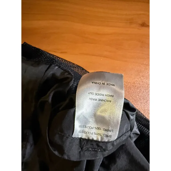 In Front Windbreaker Jacket Women's Size 2XL Black Hooded Single Breasted - Image 12