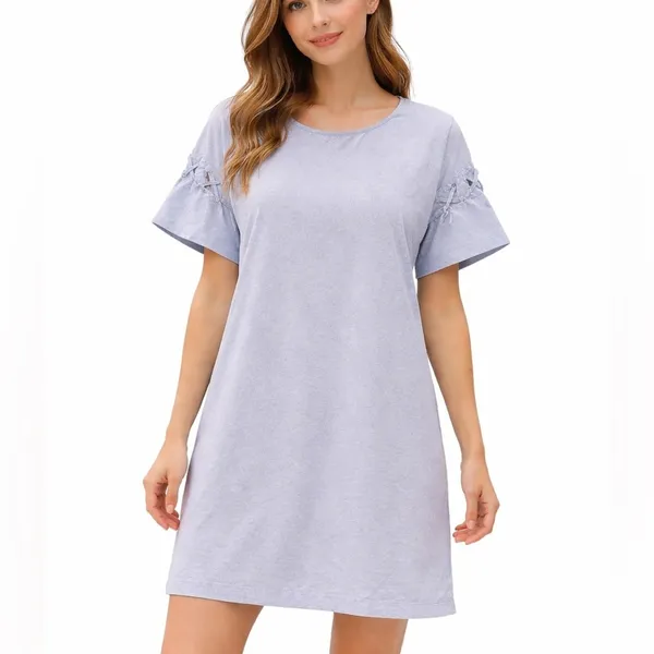 Madewell Pinstripe Dress Short Sleeves XSMALL blue white nautical coastal - Image 5