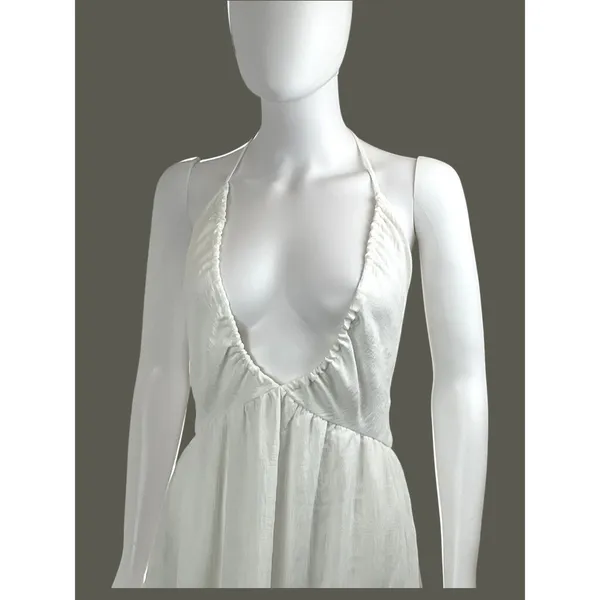 SHEIN Vcay Tiered Long White Maxi Resort Wear Dress‎ Size XL NWT - Image 5
