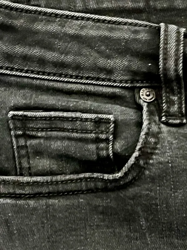Hidden Long Dark Wash Denim Skirt, M - Image 6