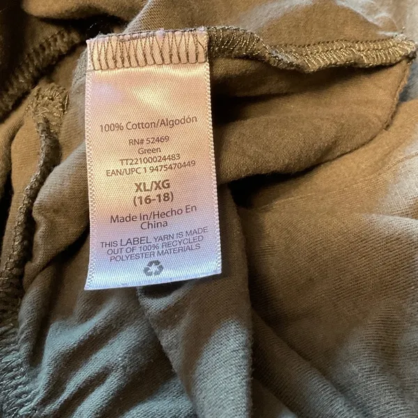 Olive Green Midi Dress Size XL - Image 8