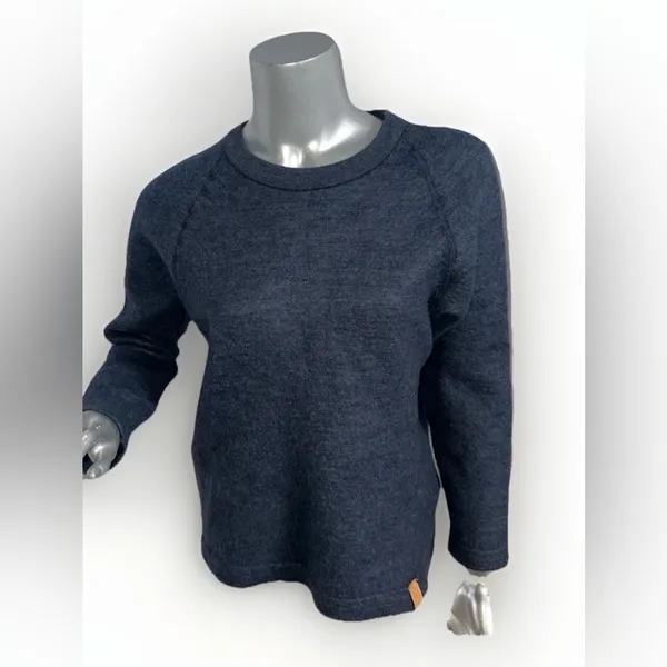 Paka Royal Alpaca Blend Sweater Womens Small Gray Handmade Pullover - Image 3