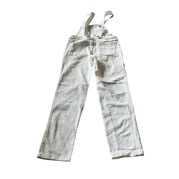 Pilcro & The Letterpress Overalls Women's 25 Off White‎ Denim Anthropologie Farm - Image 4