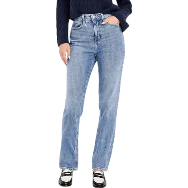 Old Navy Extra High Waisted Straight Jeans Women’s 6 Secret Smooth Pockets - Image 3