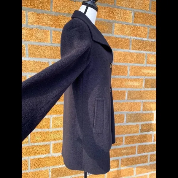 Cinzia rocca alpaca/wool coat size 2 Black - Image 5