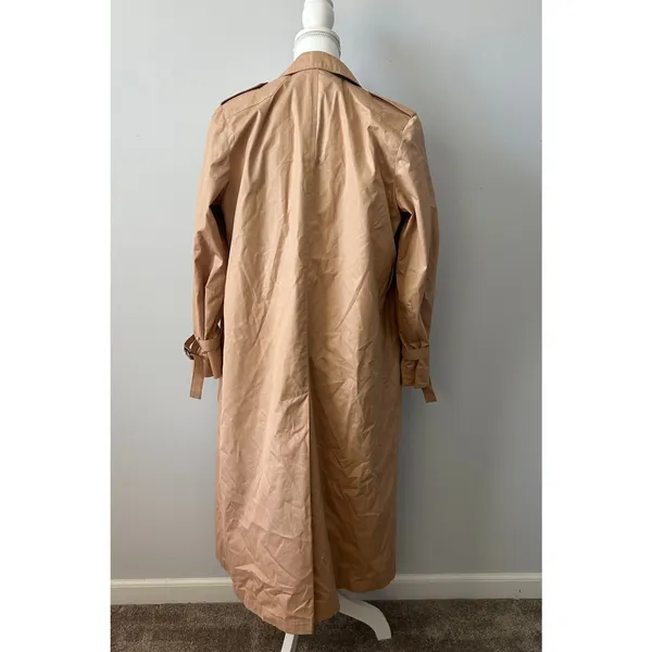 London Fog Trench Coat City Longline Windbreaker Pinterest Style Size 10 - Image 3