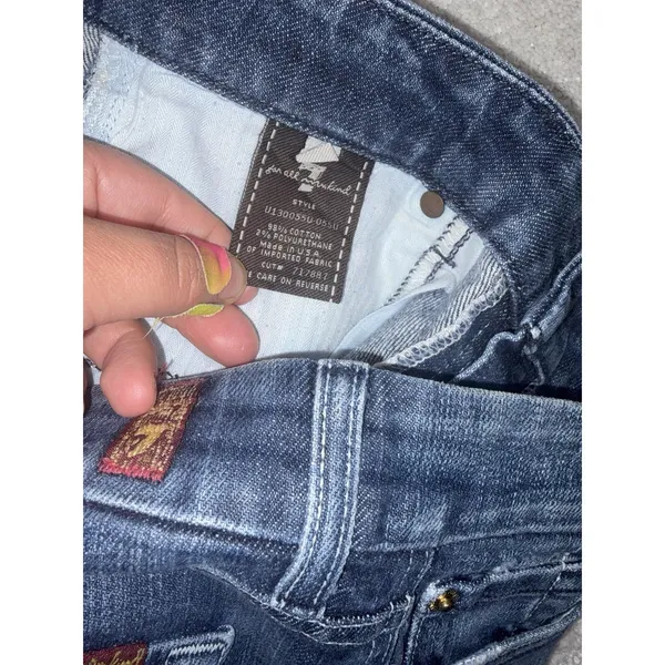 Y2K 7 For All Mankind "A" Pocket Bootcut Women's Jeans Size 28 - Image 3