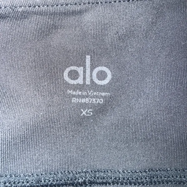 Alo Yoga Moto Leggings Womens XS Grey Excellent Ribbed Mesh Panels W5494R - Image 5