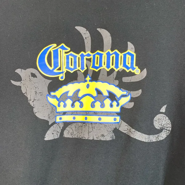 Corona Extra Beer Shirt L Spell Out Logo Mexican Beer Graphic Logo Tee 2006 - Image 2