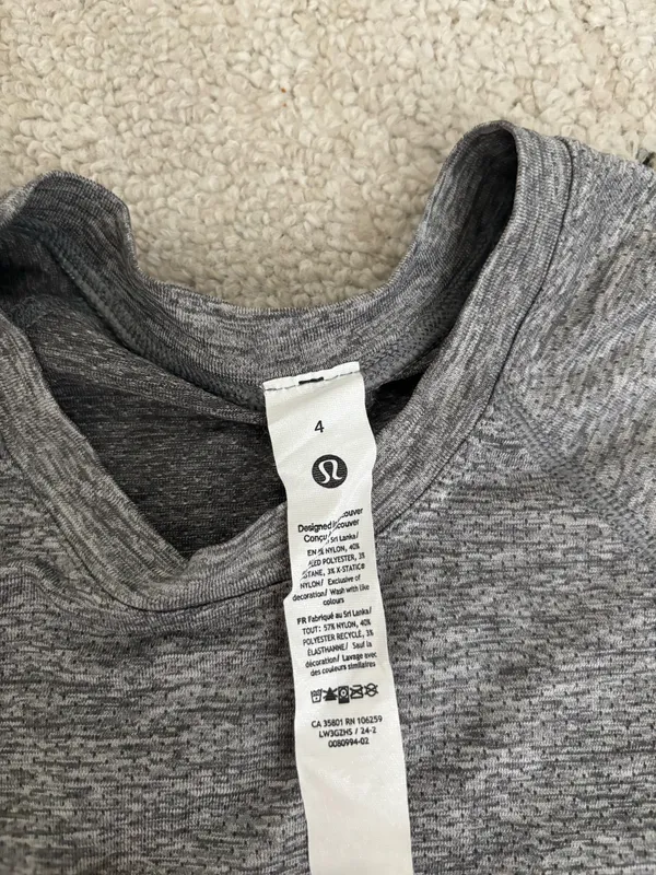 Lululemon Cropped Swiftly Tech Short Sleeve - Image 3