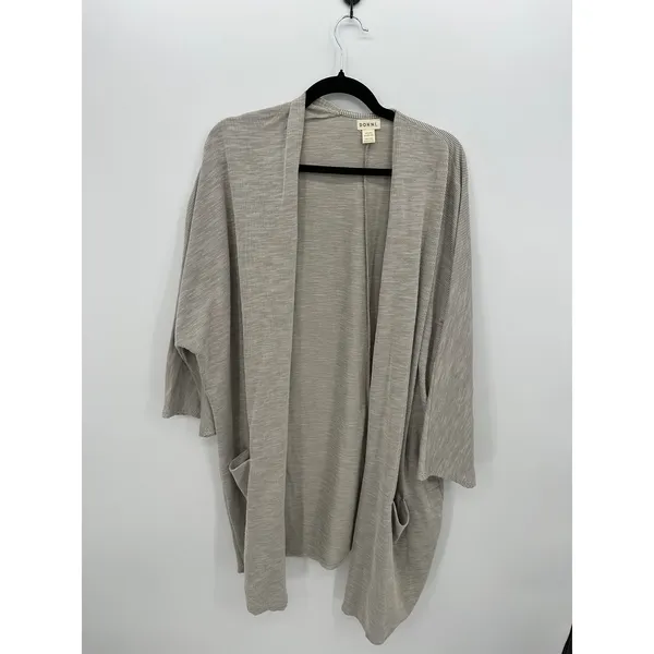 DONNI Long Cardigan Women Open Front Ribbed Oversized Duster Quiet Luxury - Image 2