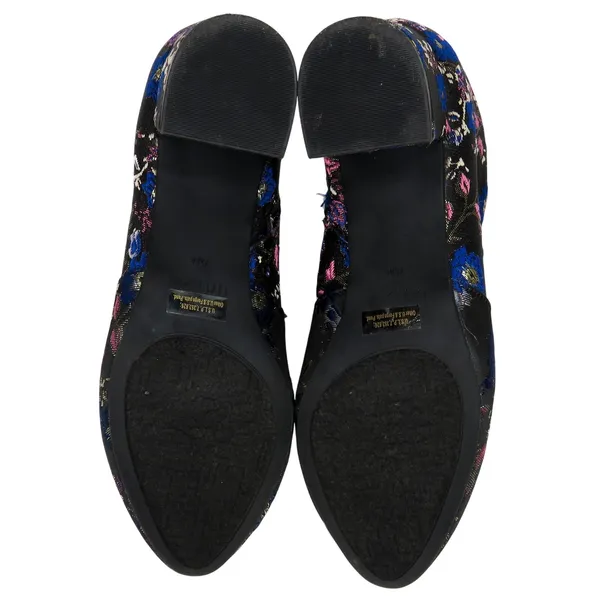 Unisa Uncayzea Ankle Boots Floral Embroidered Black Heel Booties 7.5 - Image 8