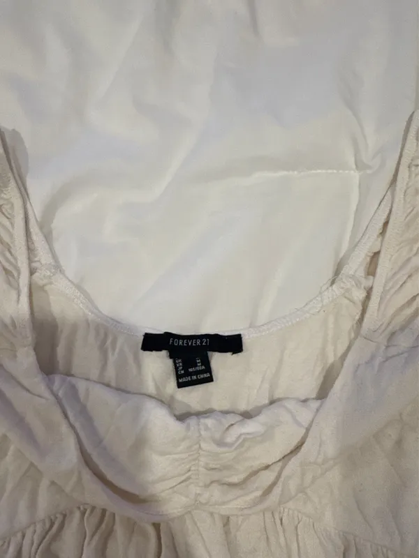 Short sleeve flowy top White Size M - Image 2