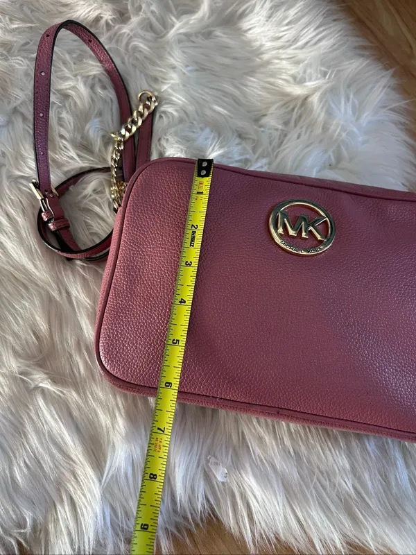 Michael Kors Fulton Large Leather Crossbody pink - Image 7