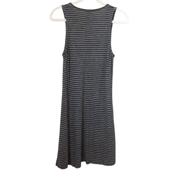 C Madewell Gray & Black Tank Boho Spring Summer Women Dress Size Large - Image 5