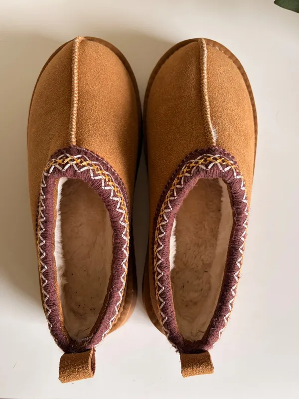 Cozy Faux Suede Slip On Slippers - Image 2