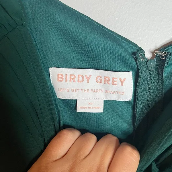 Birdy Grey Convertible dress in Chiffon Emerald - Image 6