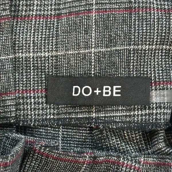 DO + BE Paperbag Waist Trouser Pants Size Small Plaid Straight Leg High Waist - Image 9