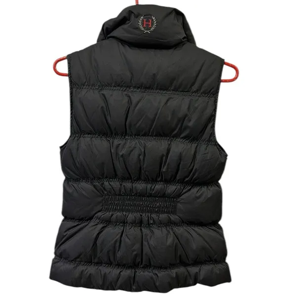 Tommy Hilfiger Black Down and Feather Puffer Full Zip Vest with pockets Small - Image 7