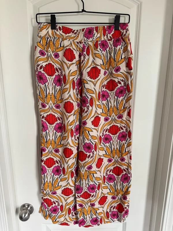 Floral linen pants - Image 2