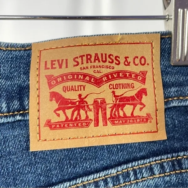 Levi’s Wedgie Straight Fit Jeans in Charleston Outlasted -‎ Dark Wash Size 27 - Image 11